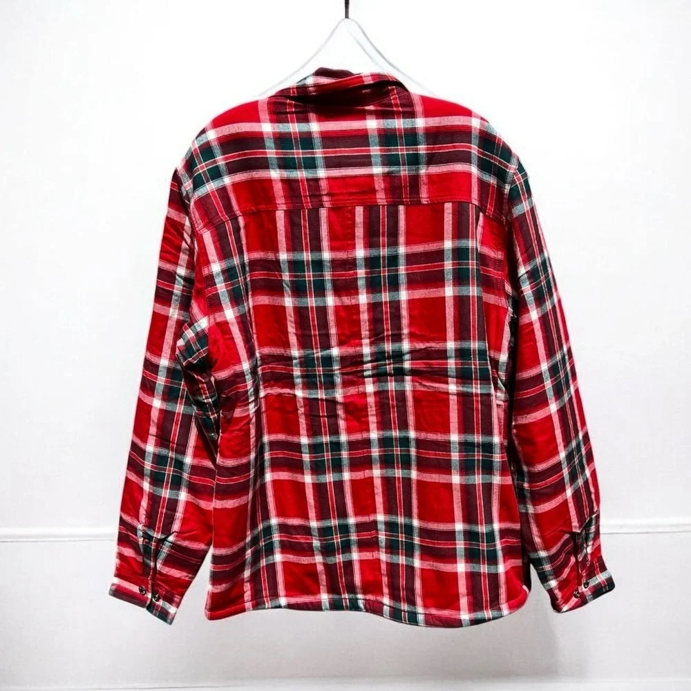 🌻NEW w/tags The North Face Campshire Red & Black Plaid Shirt Shacket Size Large